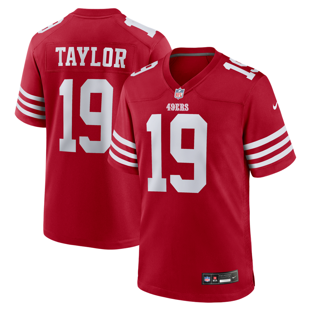 Trent Taylor San Francisco 49ers Team Game Jersey - Scarlet