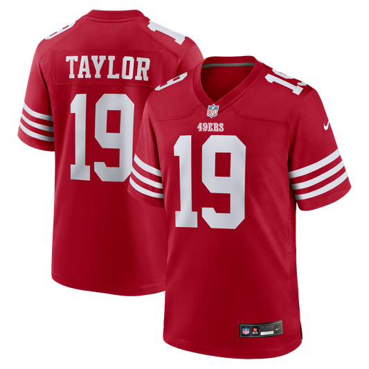 Trent Taylor San Francisco 49ers Team Game Jersey - Scarlet