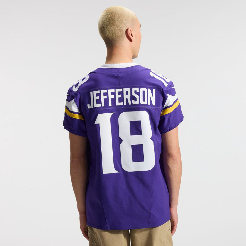 Justin Jefferson Minnesota Vikings Team Vapor F.U.S.E. Elite Jersey - Purple
