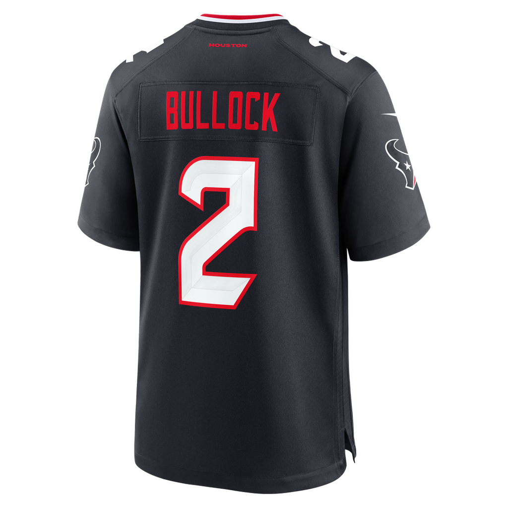 Calen Bullock Houston Texans Team Game Jersey - Navy