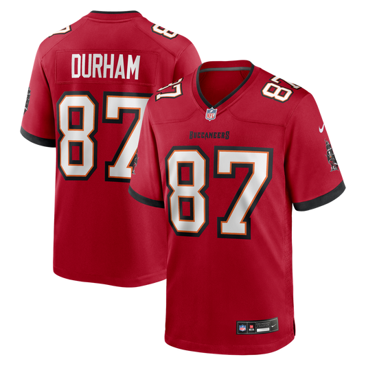 Payne Durham Tampa Bay Buccaneers Game Jersey - Red