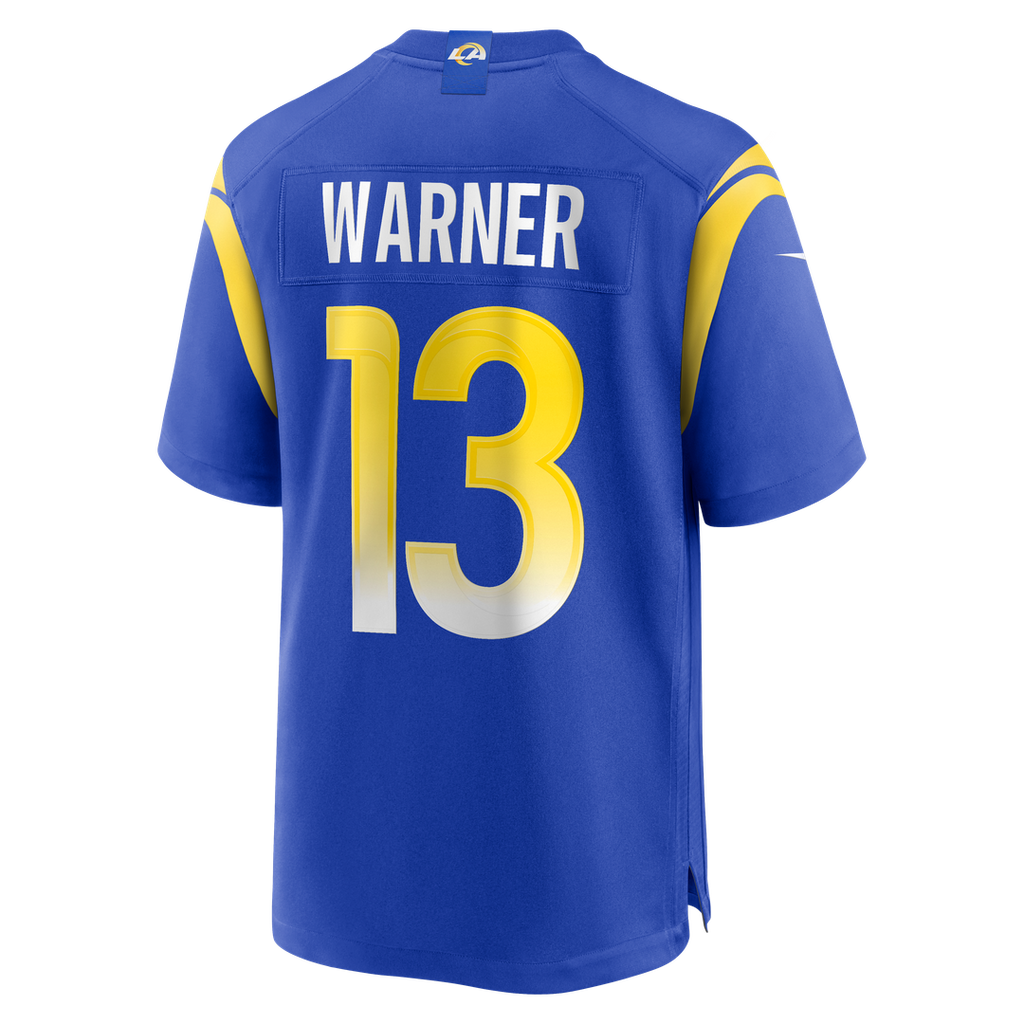Kurt Warner Los Angeles Rams Game Retired Player Jersey - Royal