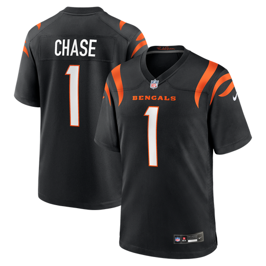 Ja'Marr Chase Cincinnati Bengals Game Jersey - Black