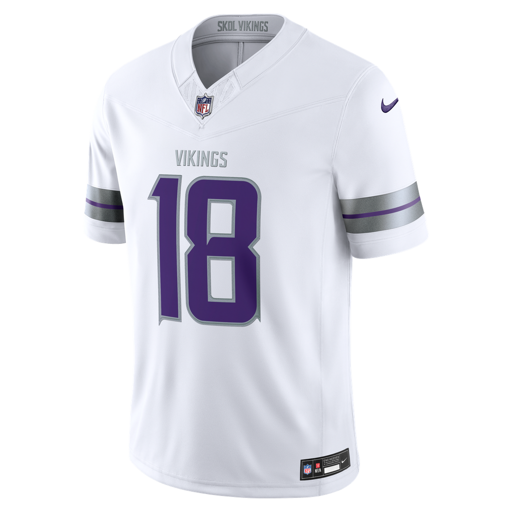 Justin Jefferson Minnesota Vikings Team Vapor F.U.S.E. Stitched Limited Jersey - Purple