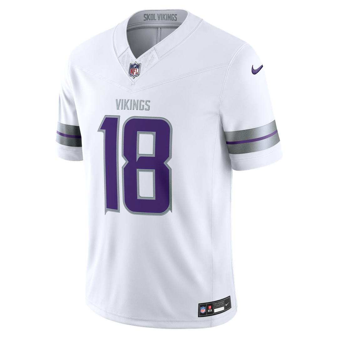 Justin Jefferson Minnesota Vikings Team Vapor F.U.S.E. Stitched Limited Jersey - Purple