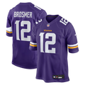 Max Brosmer Minnesota Vikings Team Game Jersey - Purple