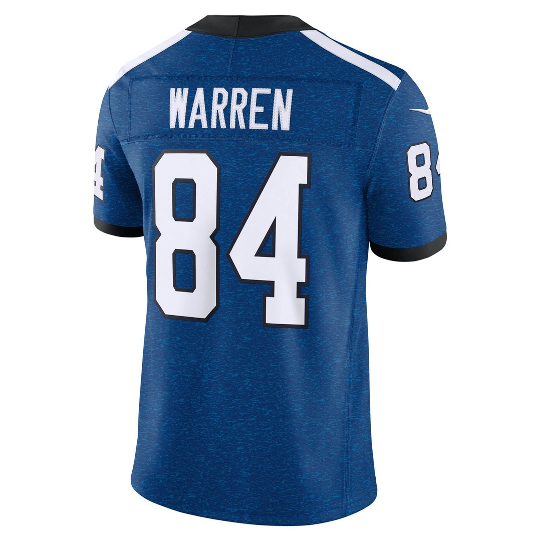 Tyler Warren Indianapolis Colts Alternate Indiana Nights Vapor F.U.S.E. Stitched Limited Jersey - Royal