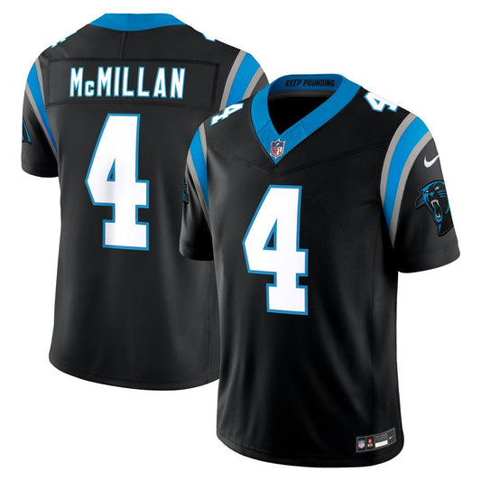 Tetairoa McMillan Carolina Panthers Team Vapor F.U.S.E. Stitched Limited Jersey - Black