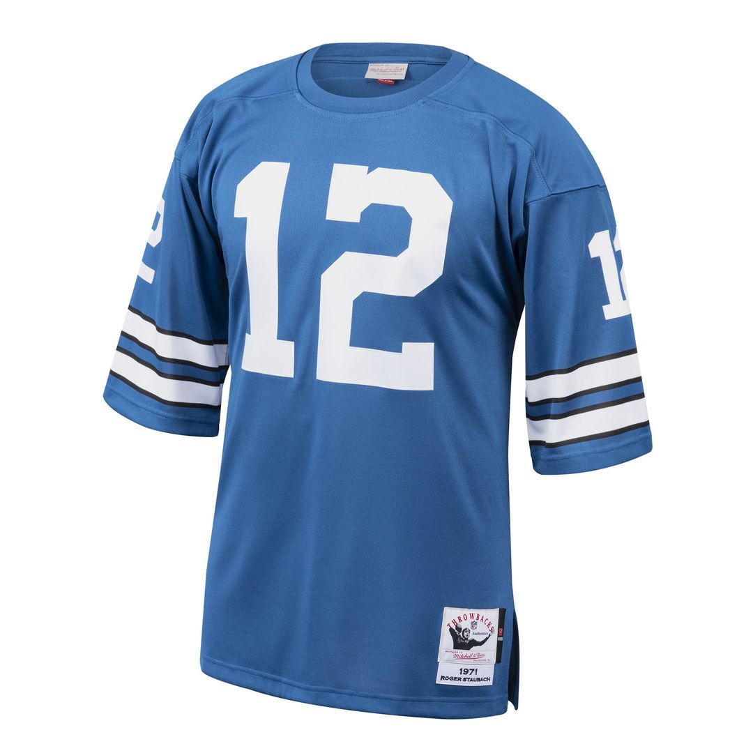Roger Staubach Dallas Cowboys 1975 Authentic Throwback Retired Player Jersey - White