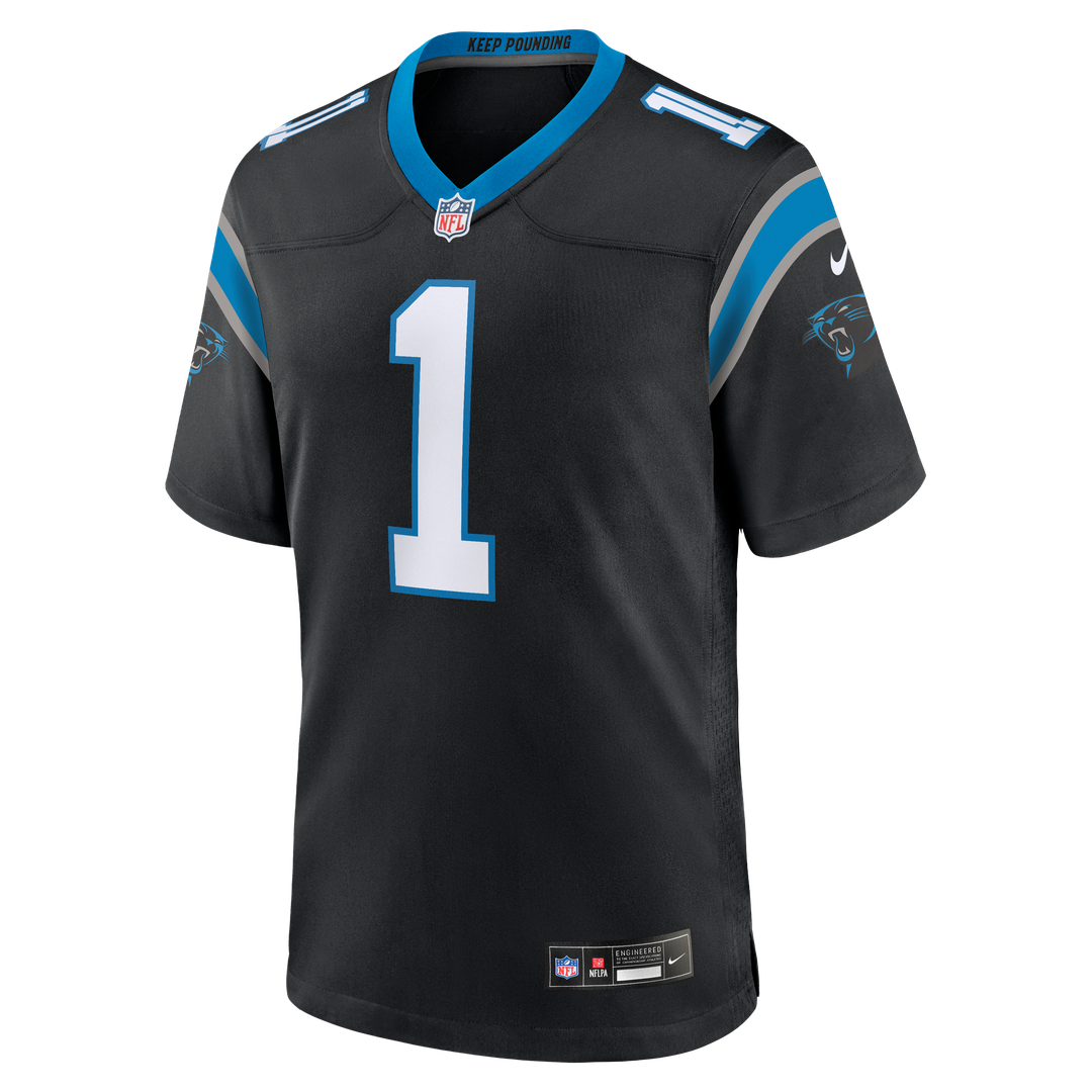 Cam Newton Carolina Panthers Team Retired Game Jersey - Black