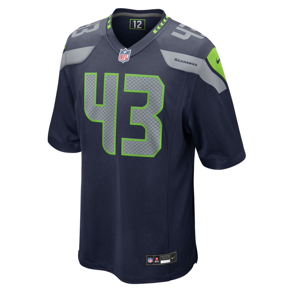 Maxen Hook Seattle Seahawks Team Game Jersey - College Navy