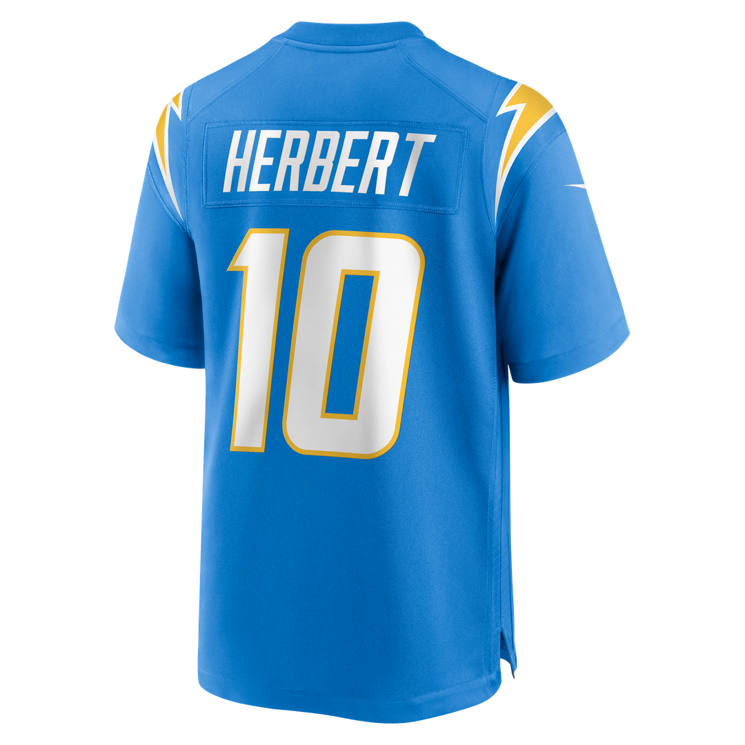 Justin Herbert Los Angeles Chargers Player Game Jersey - Powder Blue