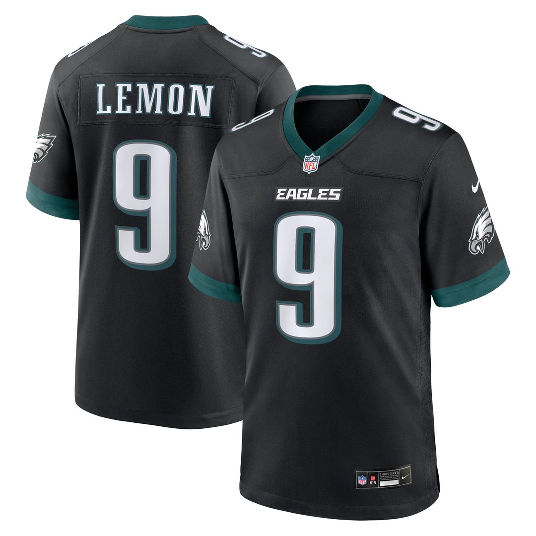 Makai Lemon Philadelphia Eagles Alternate Game Jersey - Black