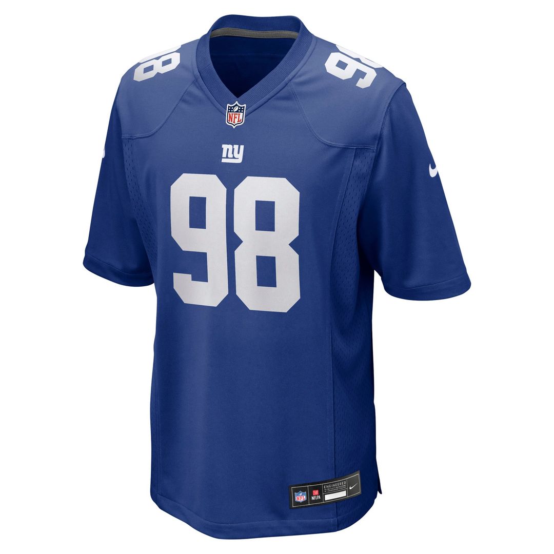D.J. Reader New York Giants Game Jersey - Royal