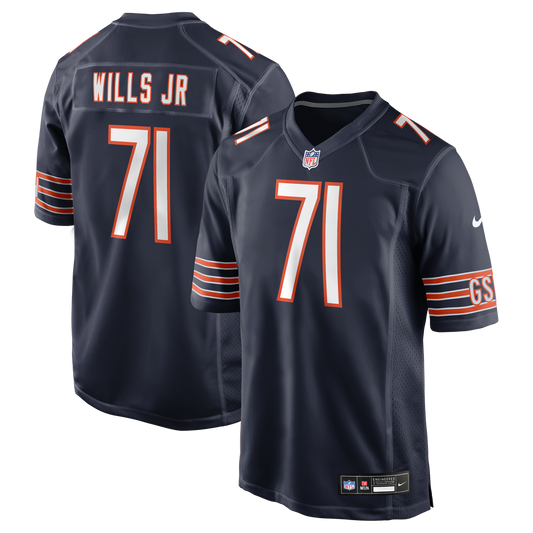 Jedrick Wills Jr. Chicago Bears Team Game Jersey - Navy