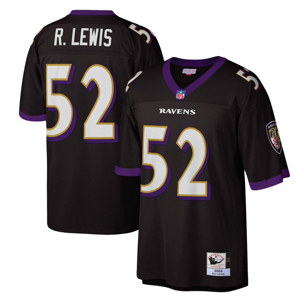 Ray Lewis Baltimore Ravens 2004 Authentic Throwback Retired Player Jersey - Black