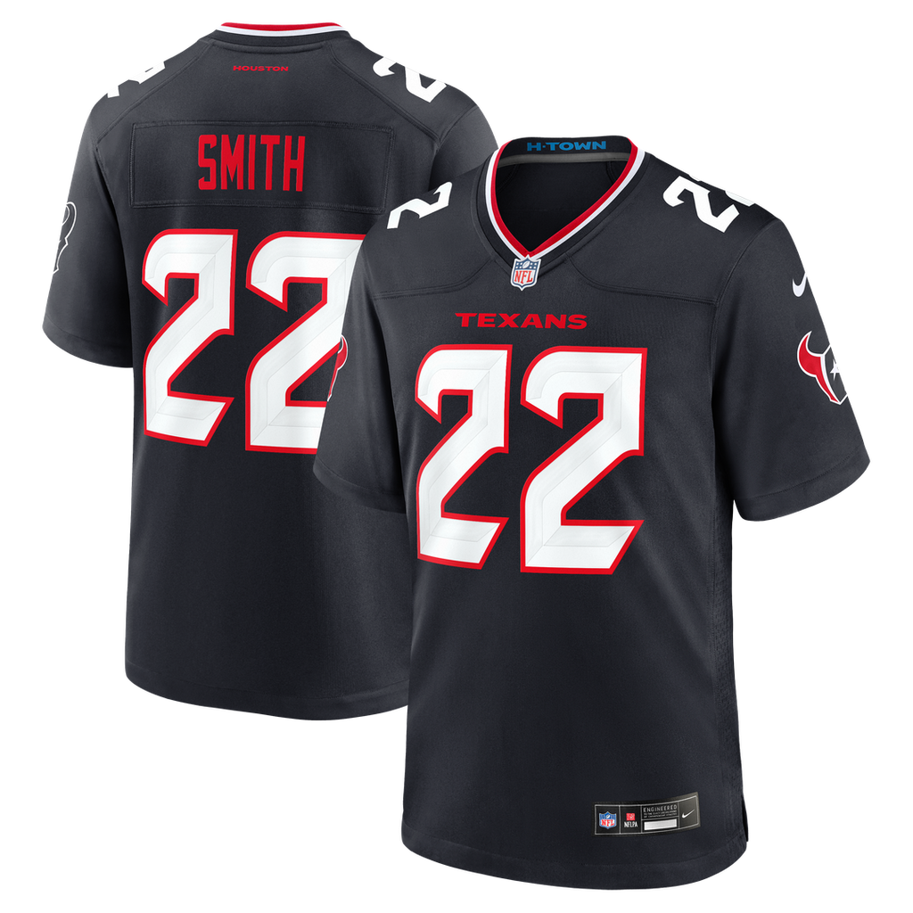 Jaylin Smith Houston Texans Team Game Jersey - Navy
