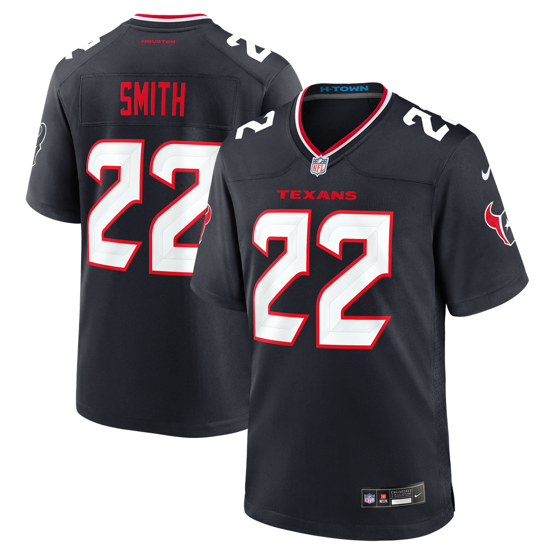 Jaylin Smith Houston Texans Team Game Jersey - Navy