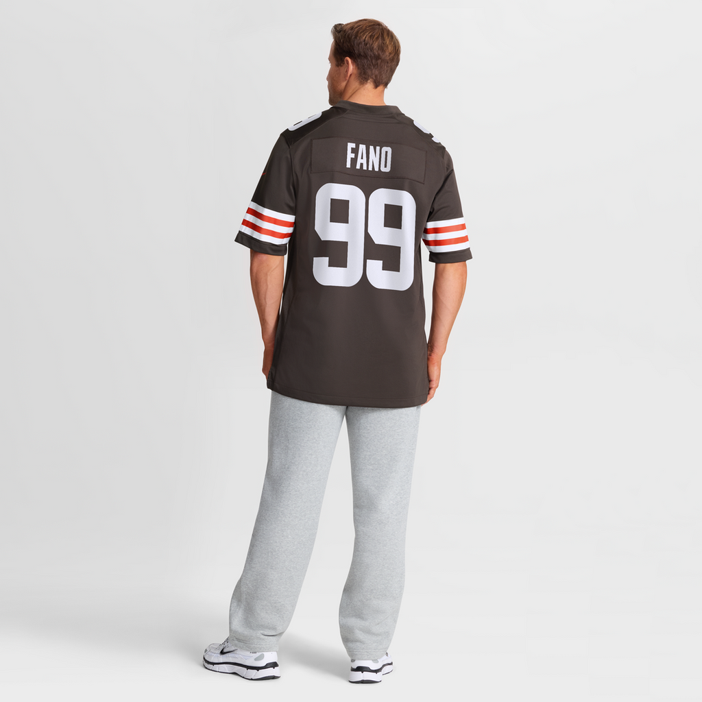 Logan Fano Cleveland Browns Team Game Jersey - Brown