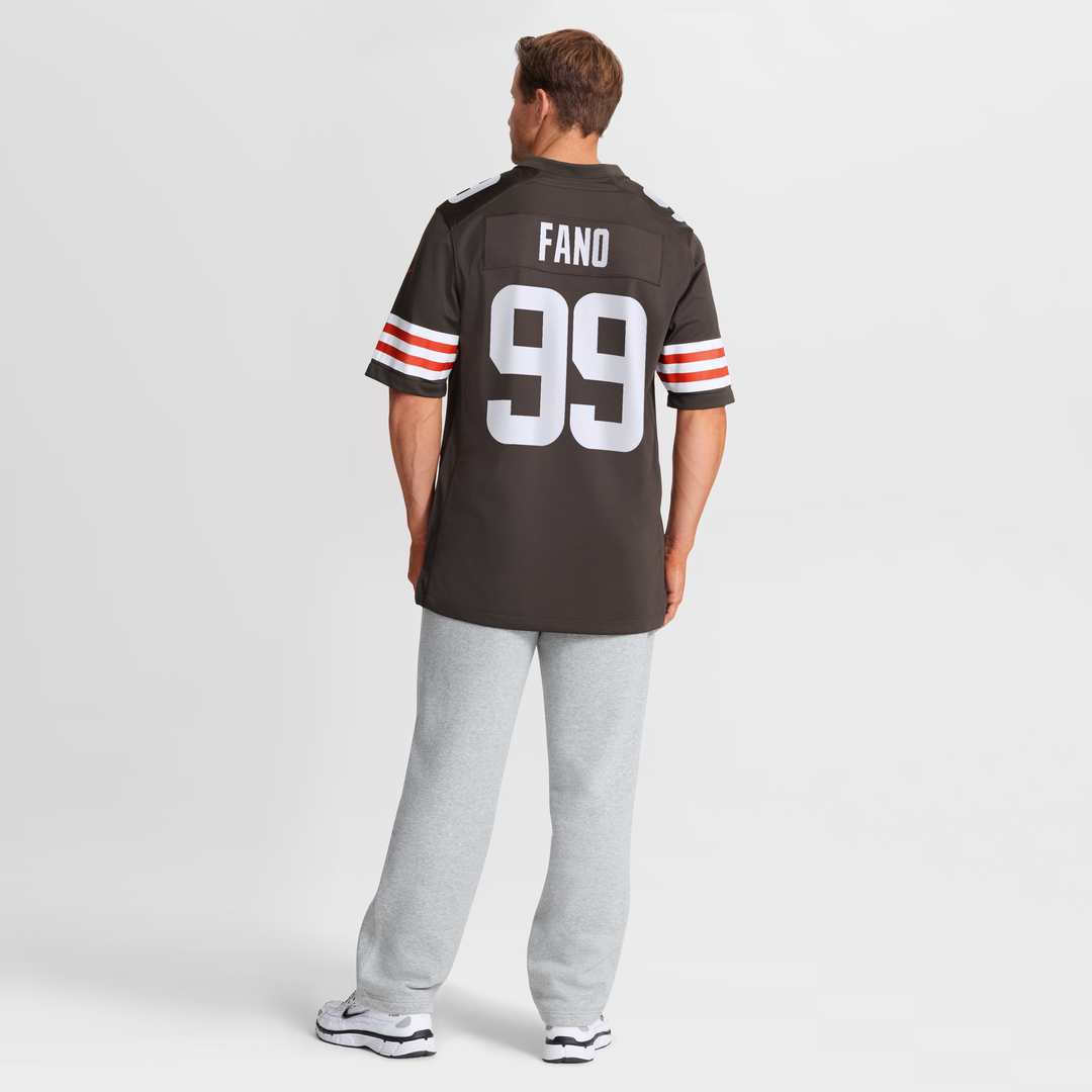 Logan Fano Cleveland Browns Team Game Jersey - Brown