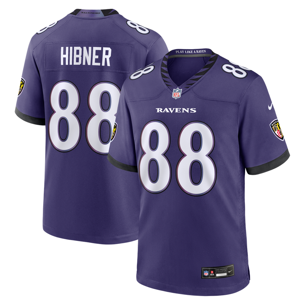 Matthew Hibner Baltimore Ravens Team Game Jersey - Purple