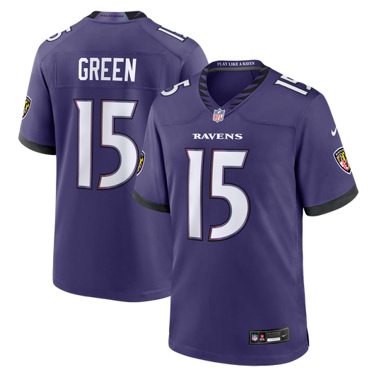 Mike Green Baltimore Ravens Team Game Jersey - Purple