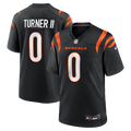DJ Turner II Cincinnati Bengals Team Game Jersey - Black