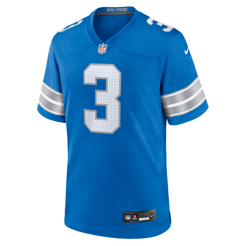 Jack Fox Detroit Lions Team Game Jersey - Blue