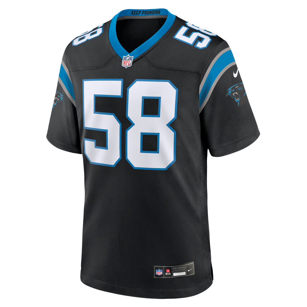 Bobby Okereke Carolina Panthers Team Game Jersey - Black