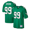 Jerome Brown Philadelphia Eagles Big & Tall 1990 Retired Player Replica Jersey - Kelly Green