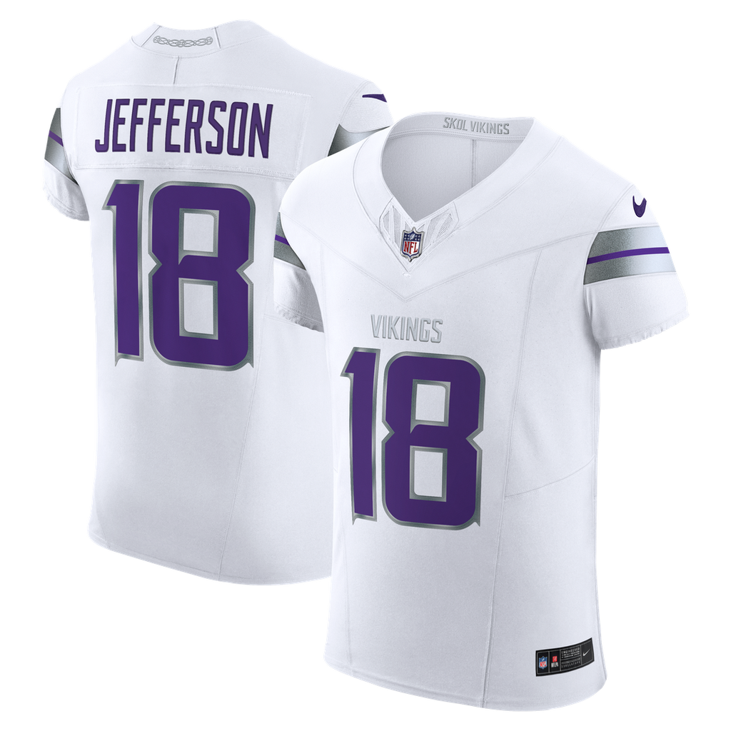 Justin Jefferson Minnesota Vikings Alternate Vapor F.U.S.E. Elite Player Jersey - White