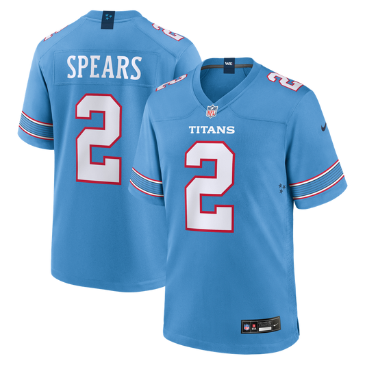 Tyjae Spears Tennessee Titans Game Jersey - Light Blue