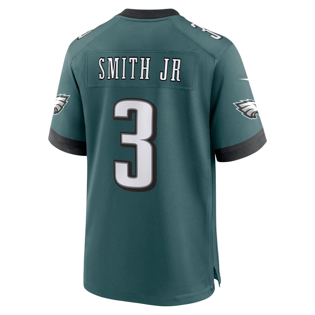 Nolan Smith Jr. Philadelphia Eagles Team Game Jersey - Midnight Green