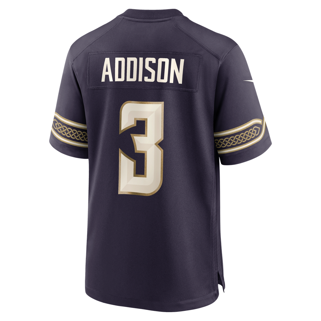 Jordan Addison Minnesota Vikings 2026 Rivalries Collection Game Jersey - Purple