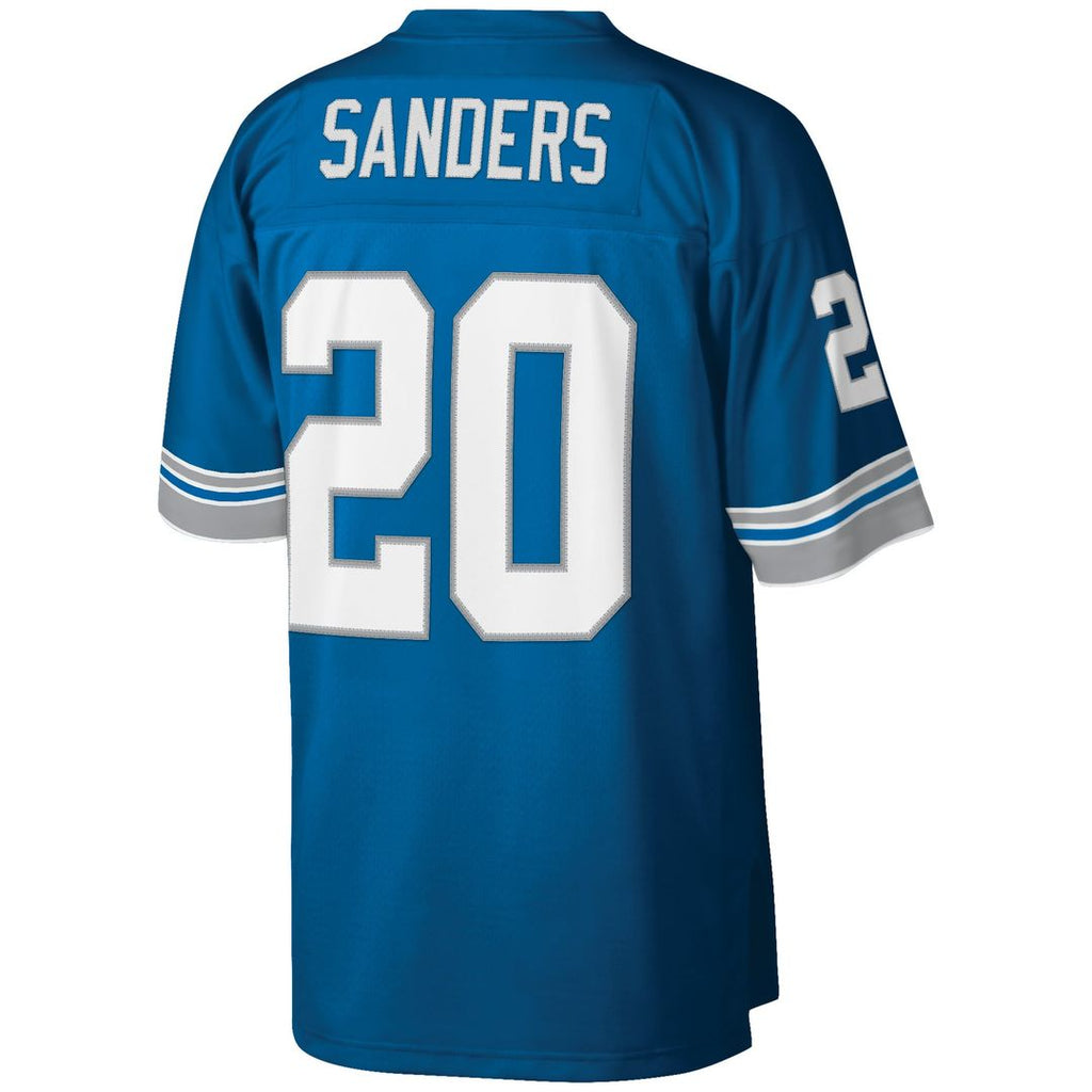 Barry Sanders Detroit Lions Big & Tall 1996 Retired Player Replica Jersey - Blue