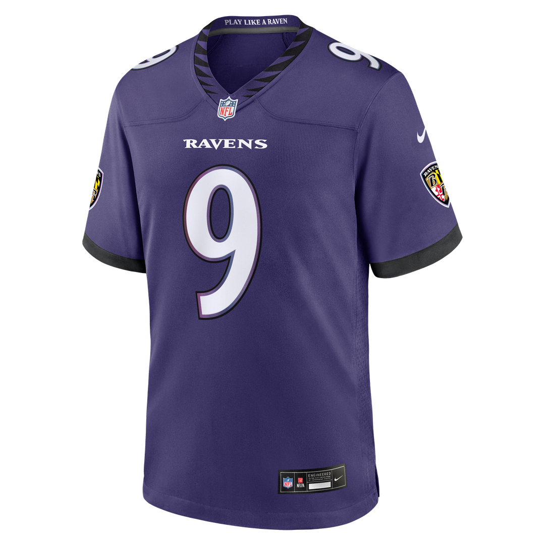 Zion Young Baltimore Ravens Team Game Jersey - Purple