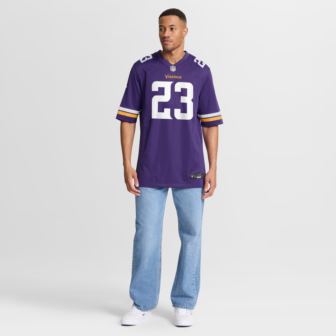 James Pierre Minnesota Vikings Team Game Jersey - Purple