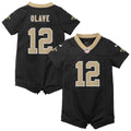 Chris Olave New Orleans Saints Newborn Romper Game Jersey - Black