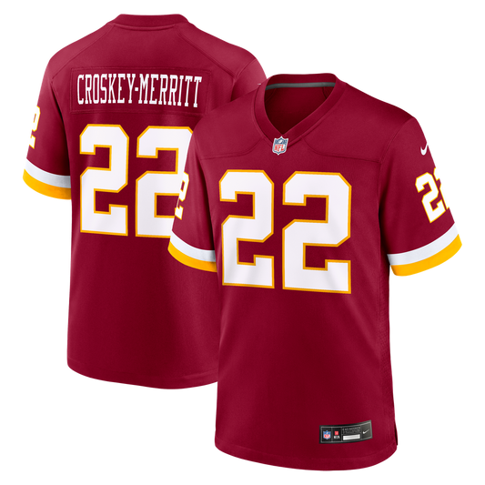 Jacory Croskey - Merritt Washington Commanders Game Jersey - Burgundy