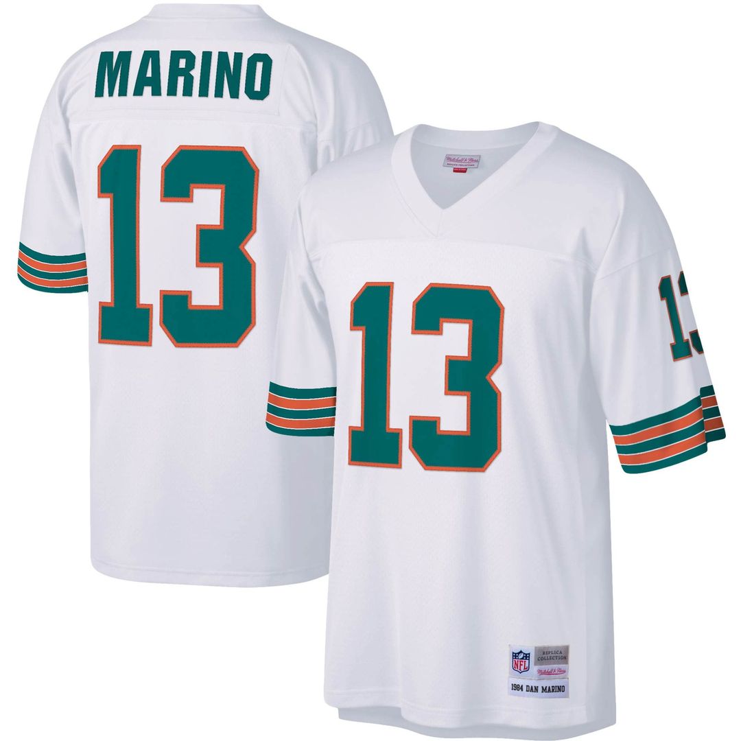 Dan Marino Miami Dolphins Big & Tall 1984 Retired Player Replica Jersey - Aqua
