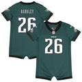 Saquon Barkley Philadelphia Eagles Newborn Romper Game Jersey - Midnight Green