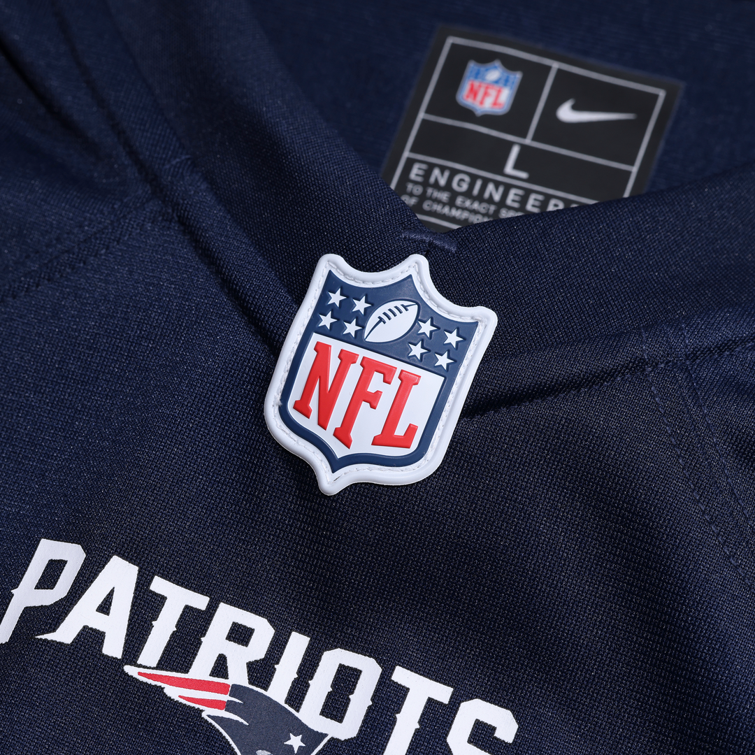 Caleb Lomu New England Patriots Team Game Jersey - Navy