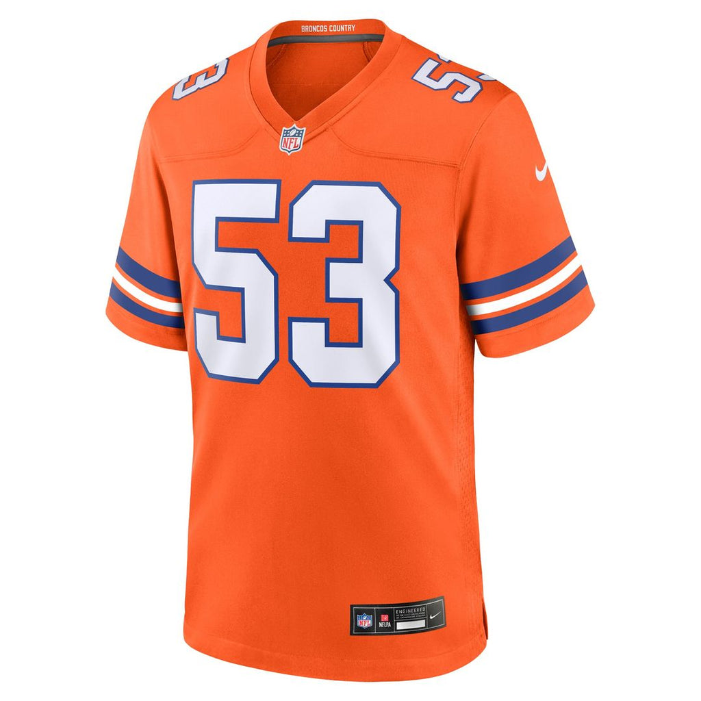 Randy Gradishar Denver Broncos Retired Player Alternate Game Jersey - Orange