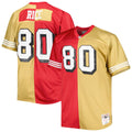 Jerry Rice San Francisco 49ers Big & Tall Split Legacy Retired Player Replica Jersey - Scarlet/Gold