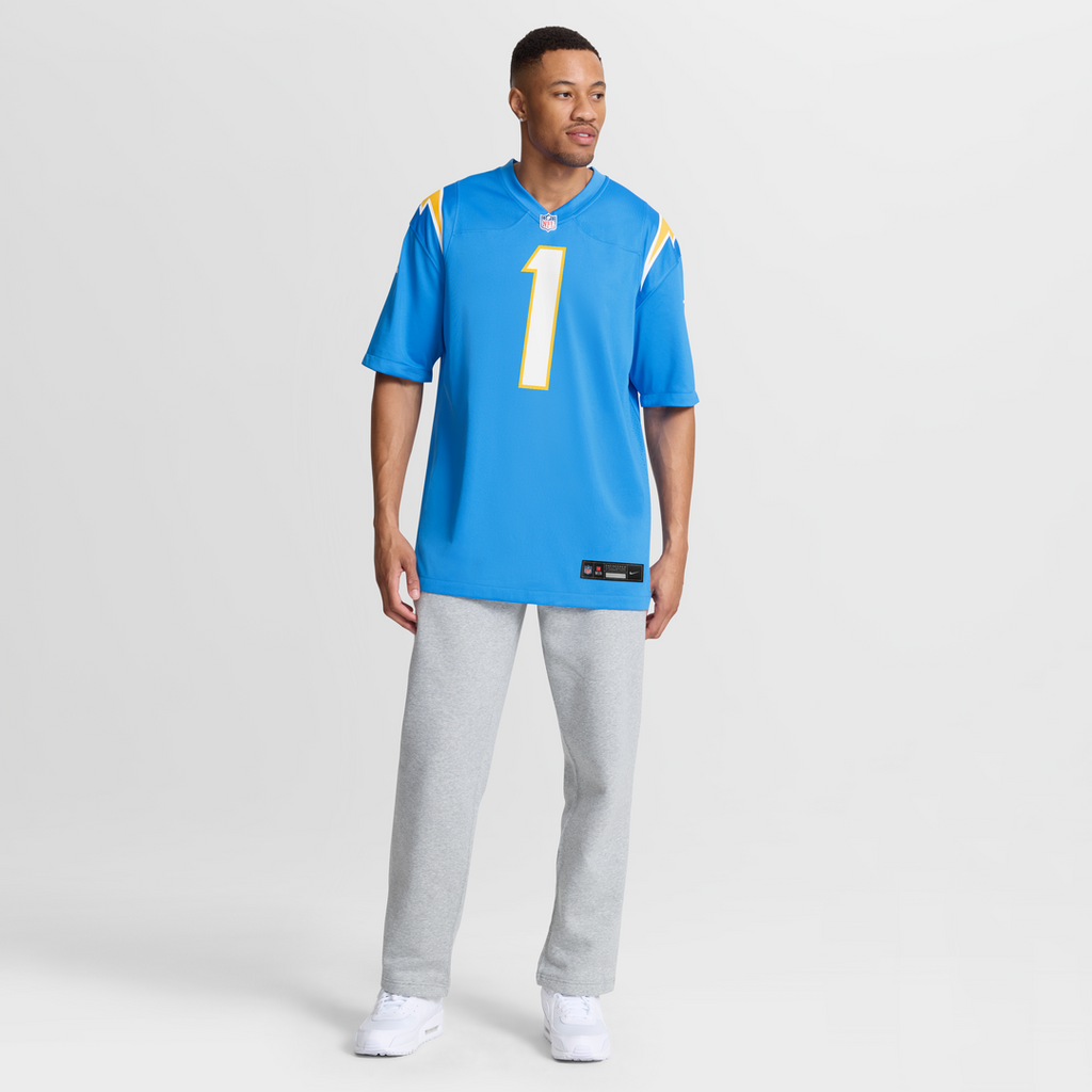 Quentin Johnston Los Angeles Chargers Alternate Super Chargers Game Player Jersey - Navy