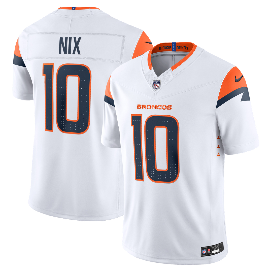 Bo Nix Denver Broncos Alternate Vapor F.U.S.E. Stitched Limited Jersey - Navy