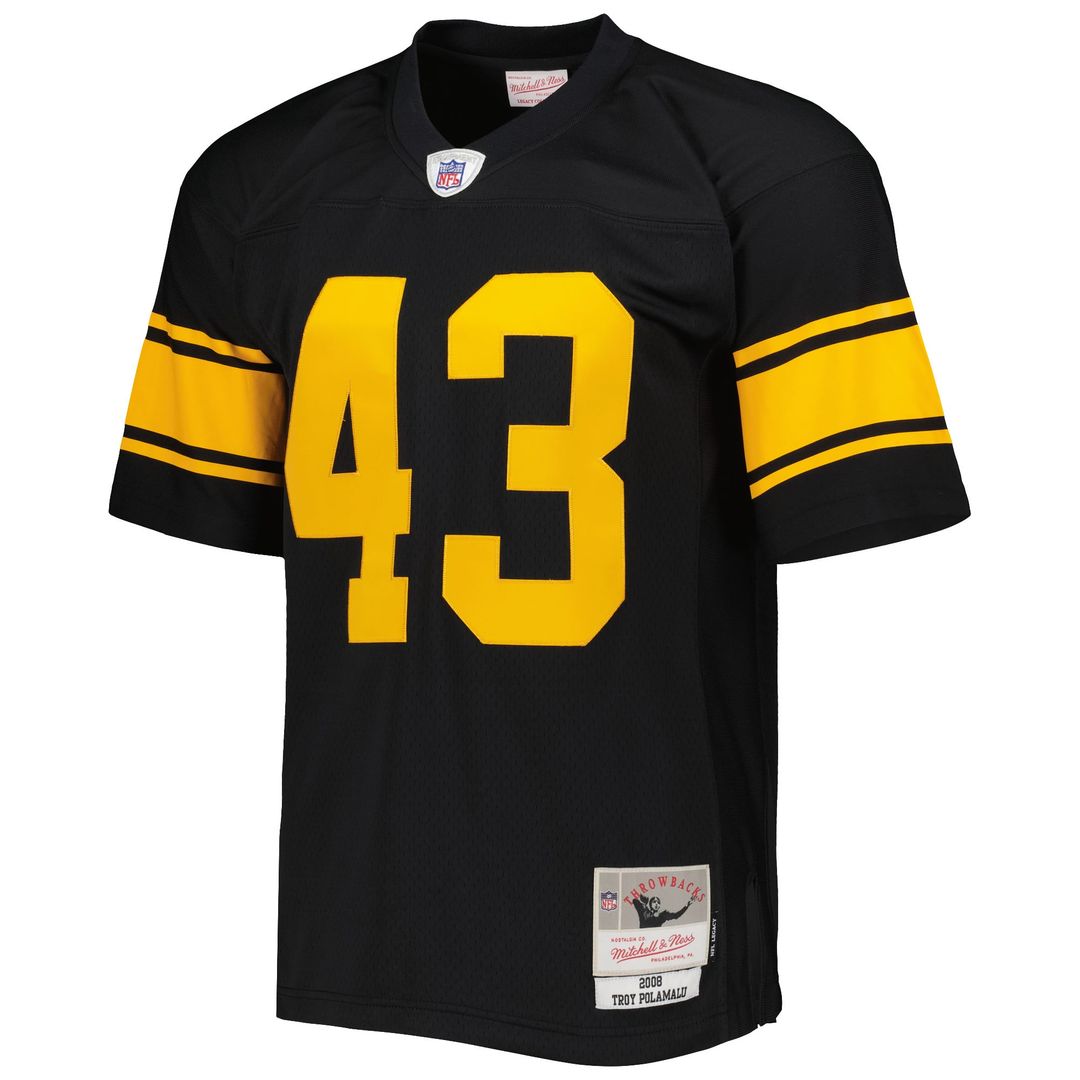 Troy Polamalu Pittsburgh Steelers Legacy Replica Jersey - Black