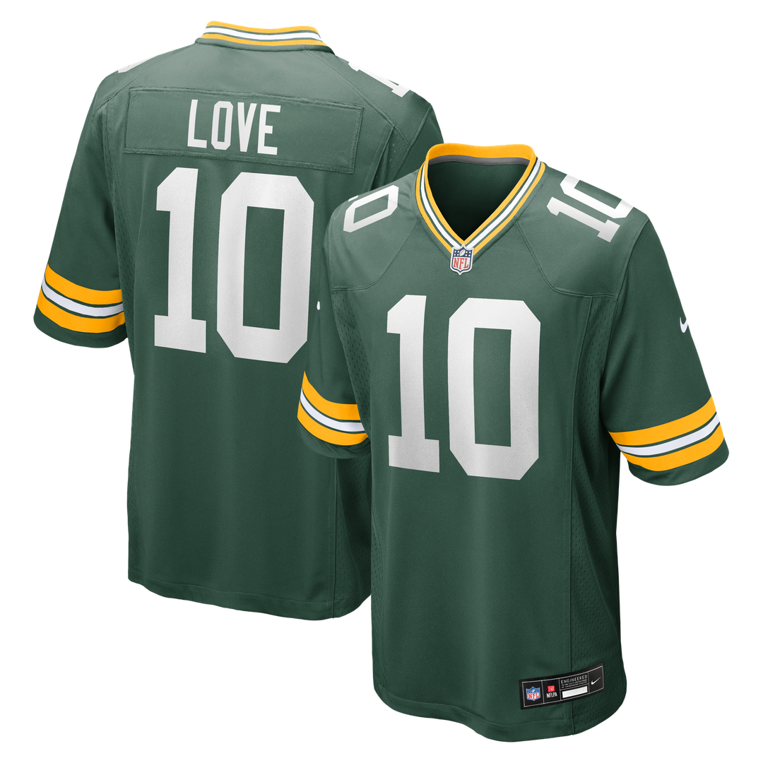 Jordan Love Green Bay Packers Player Game Jersey - Green