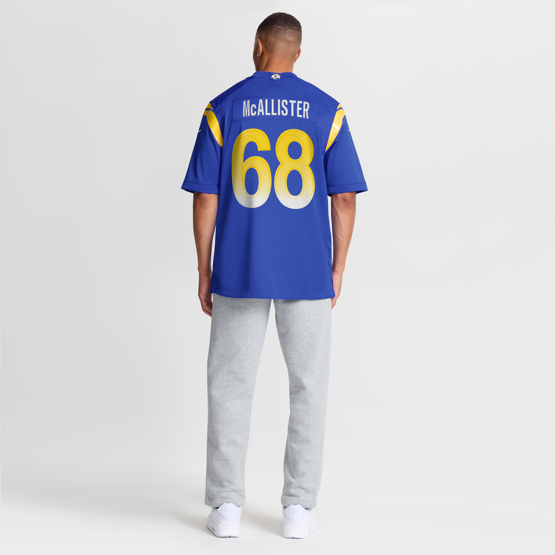 Mike McAllister Los Angeles Rams Home Game Jersey - Royal