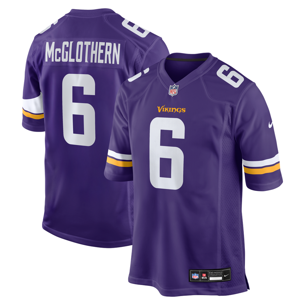Dwight McGlothern Minnesota Vikings Team Game Jersey - Purple